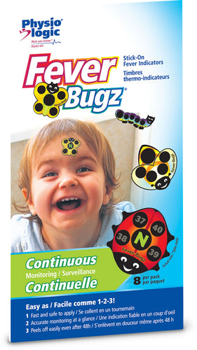 Fever-Bugz Stick on Thermo-Indicators ( 8 bugz / pack, 12 packs / box)