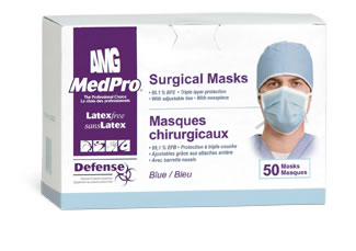 MedPro Defense Surgical Masks (50 / box, 6 boxes / case)