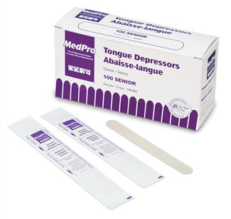MedPro Sterile Tongue Depressors (100/bx, 10boxes/case)