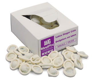 MedPro Latex Finger Cots (144 cots/box)