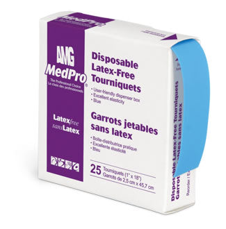 MedPro Disposable Latex Free Tourniquets (25/roll, 40 rolls/case)