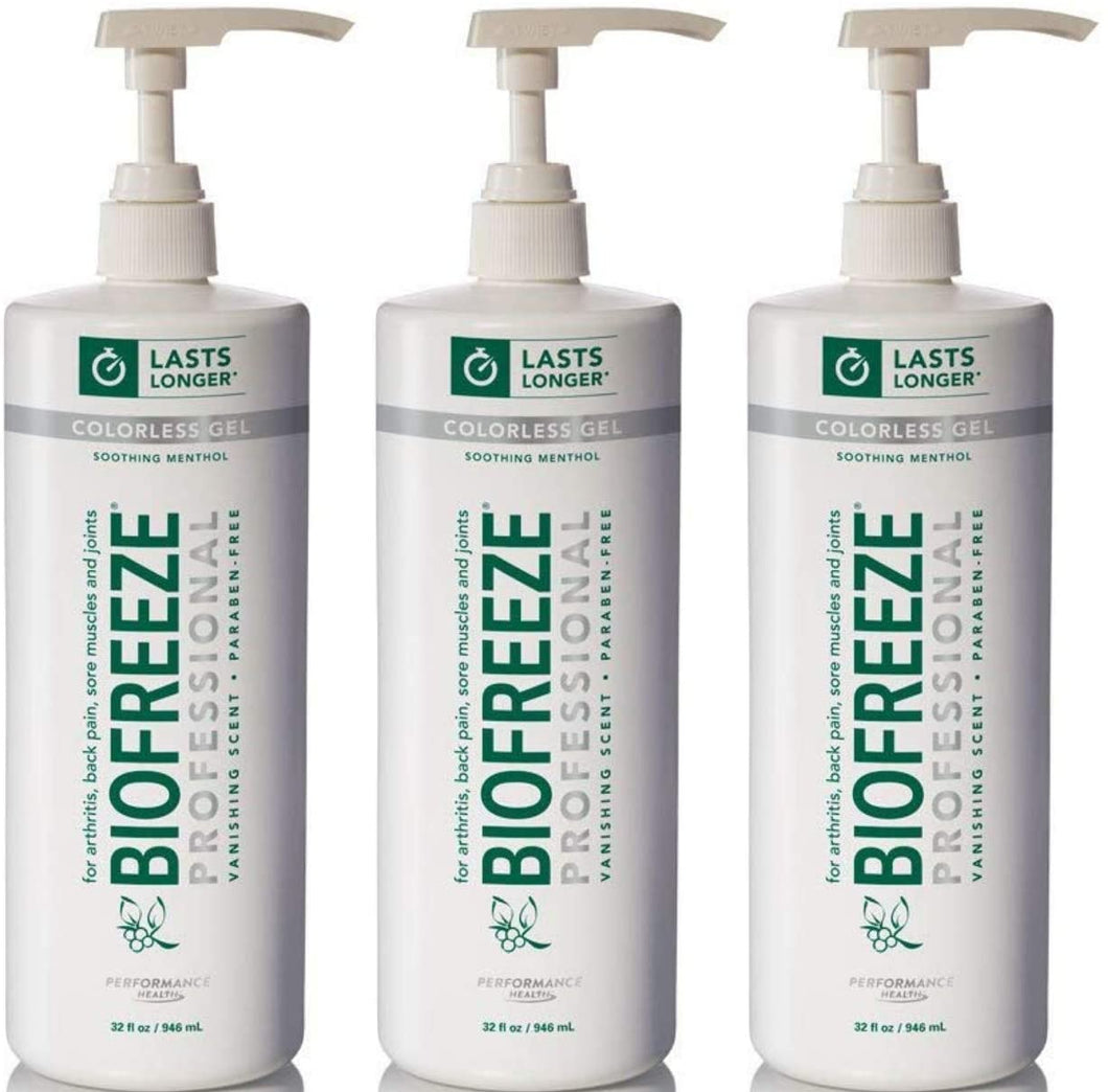 Biofreeze Professional - 32 OZ Pump (Pack of 3)