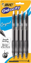 BIC Gelocity® Gel Pens Black 4 Pack