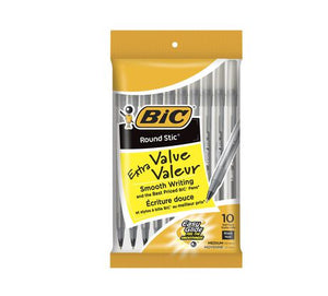 BIC Roundstic Pens (10 Pack)