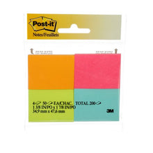 Post-it® Notes - 4 pads/pack, 50 sheets/pad